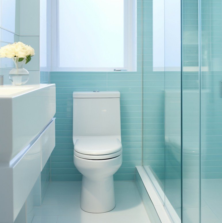 Bathroom cleaning sanitized sink mirror and shower.