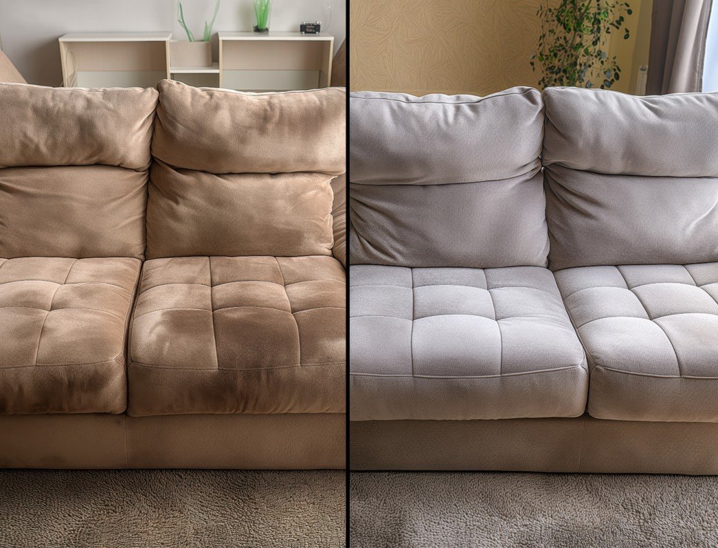 Before and after deep cleaning transformation.