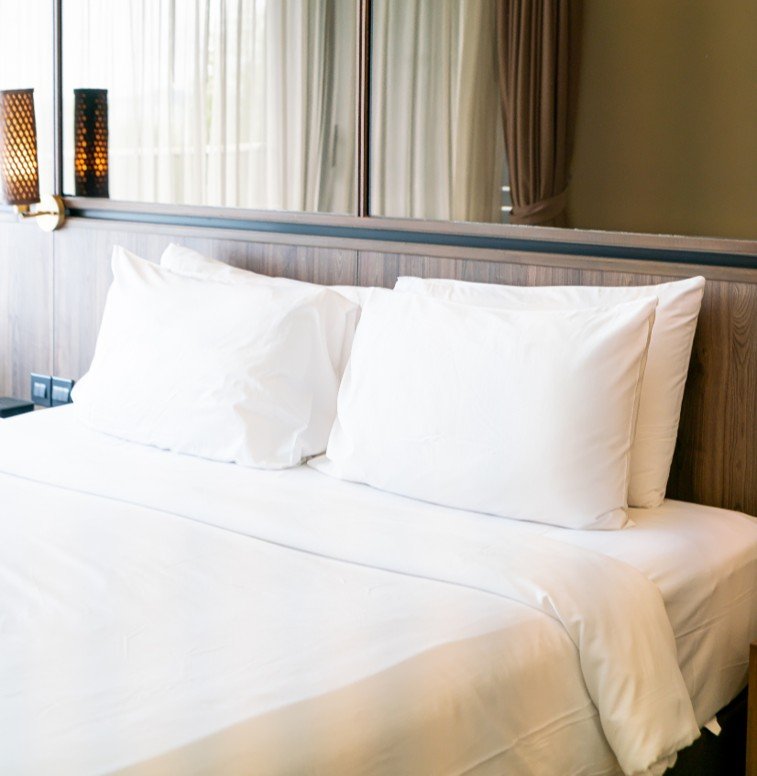 Clean bedroom residential cleaning fresh and organized home